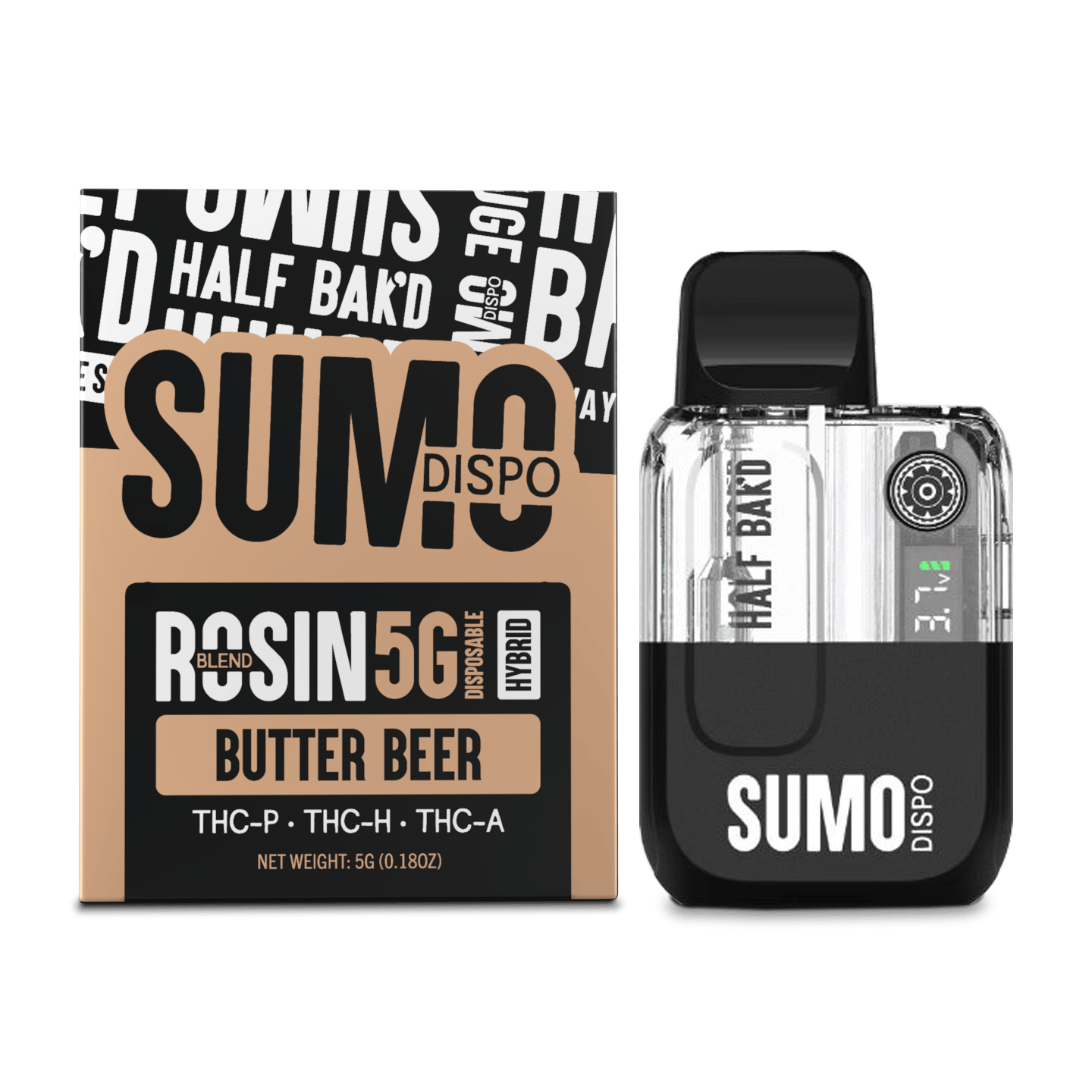 Half Bak'd - Sumo Rosin Blend 5G Butter Beer